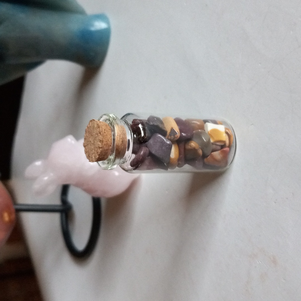 Mookaite Polished Tumbles in a Bottle